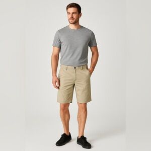 Mavi Men’s Utility Cargo Shorts 33 Beige Casual Outdoor Workwear